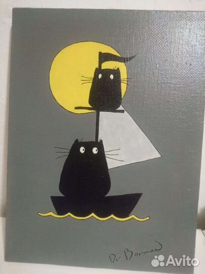 Картина маслом на холсте 30х40 проф