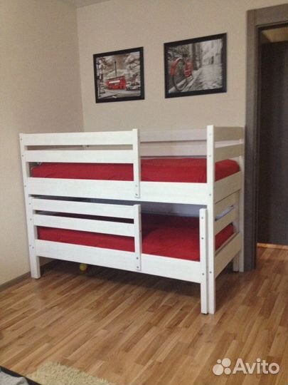 Детская кровать выдвижная из сосны