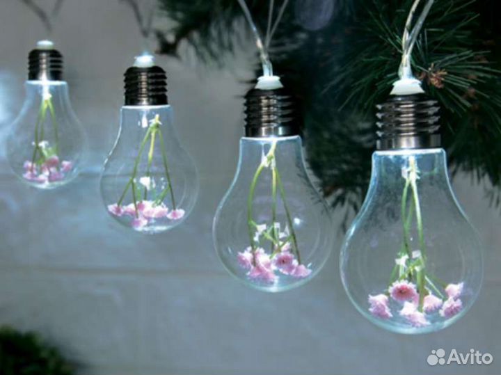 Гирлянда садовая уличная из лампочек