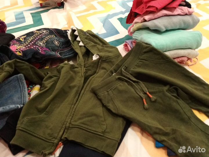 Большой пакет вещей для девочки до 3 лет