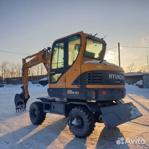 Мини-экскаватор Hyundai R60W-9S, 2022