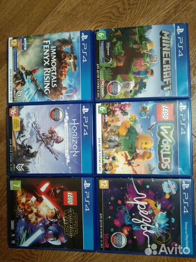 Диски с играми для PS4