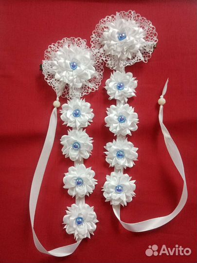 Ленты в косы, резиночки на гульку