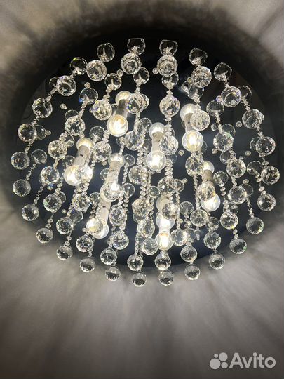 Люстра потолочная хрустальная