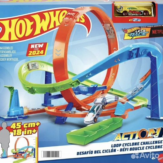 Игрушка Hot Wheels Action Hyper Loop трек