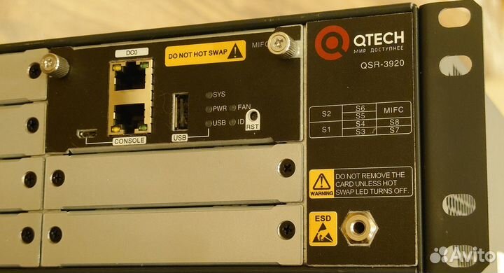 Маршрутизатор qtech QSR-3920-08 + модуль 3ESP10
