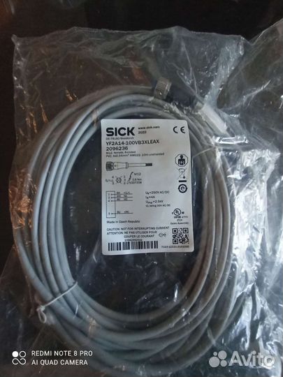 Кабель соеденительный ifm EVF 486 и sick m12