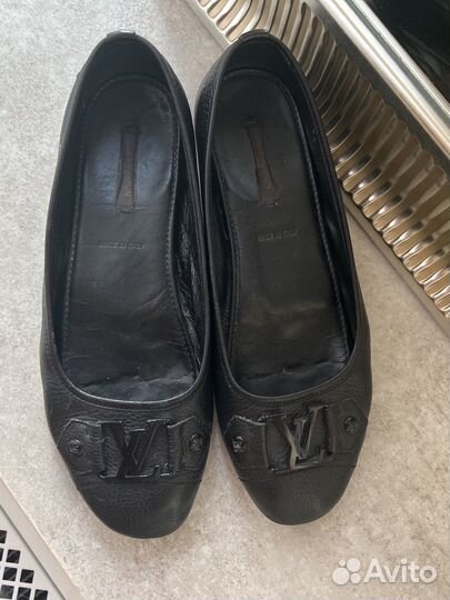 Балетки натуральная кожа luis vuitton