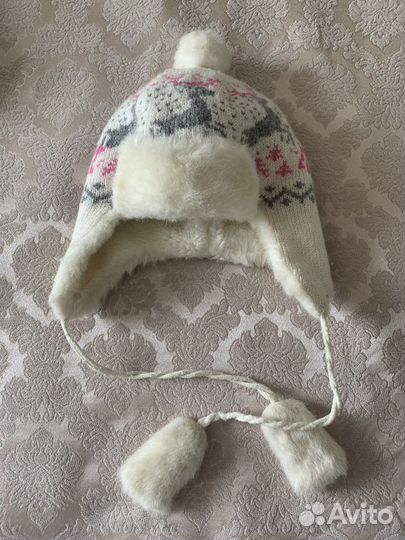 Шапка зимняя для девочки 54 56