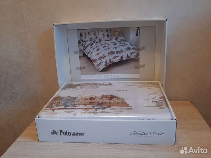 Постельное белье двухспальный комплект новый