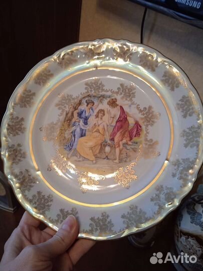 Блюдо и тарелка Мадонна Чехословакия