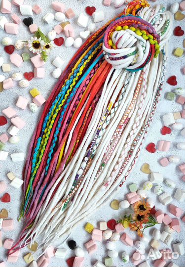 Де дреды комплект из войлока (не синтетика)