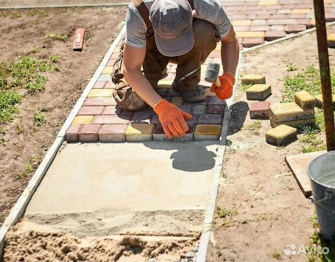 Тротуарная плитка 8 кирпичей