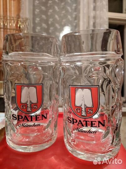 Кружки пивные 2 шт. Spaten. Мюнхен