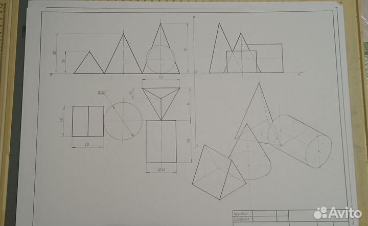 Чертежи от руки