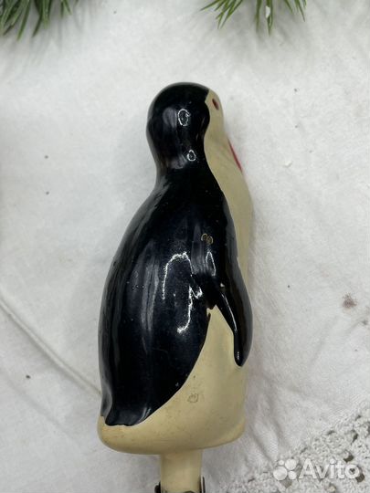 Ёлочная игрушка пингвин СССР (2.сзр)