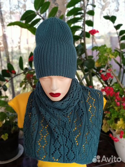 Набор шапка шарф женский