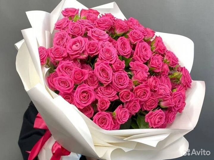 101 роза 60 см мама в шоке
