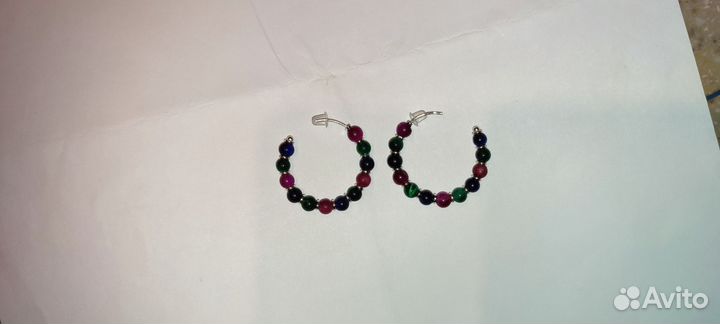 Серьги серебро