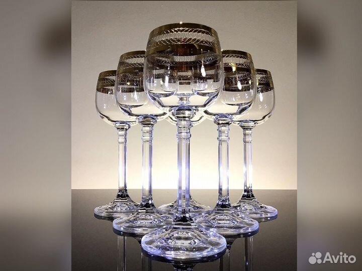 Рюмки бокалы богемия, Чехословакия, 70-е гг