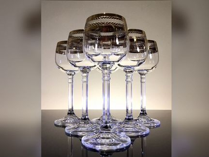 Рюмки бокалы богемия, Чехословакия, 70-е гг