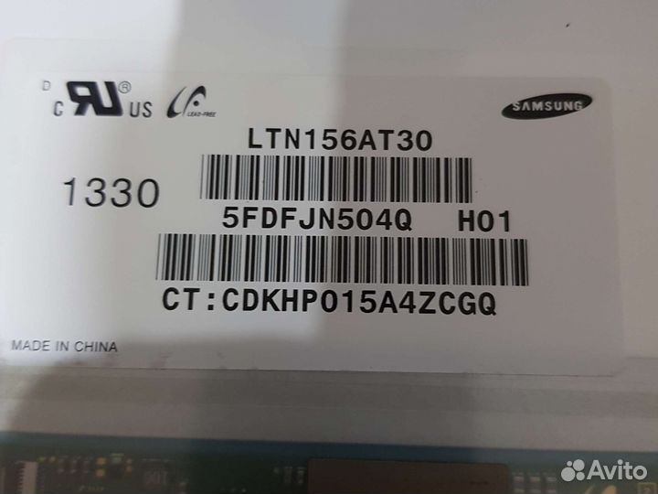 Матрица ltn156at30 slim 40 pin с дефектом
