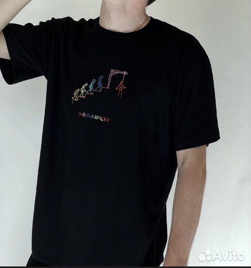Футболка nipless эволюция