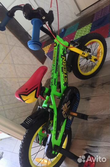 Велосипед детский 4х колесный 14 дюймов
