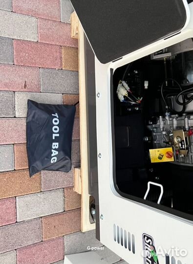 Генератор дизельный 14 kW G-power однофазный с пос