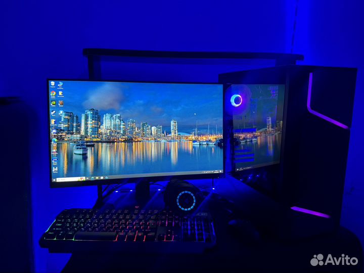 Игровой компьютер с монитором полный комплект