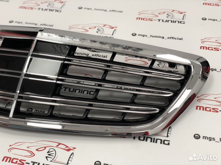 Решетка Mercedes S-class w222 S65 хром
