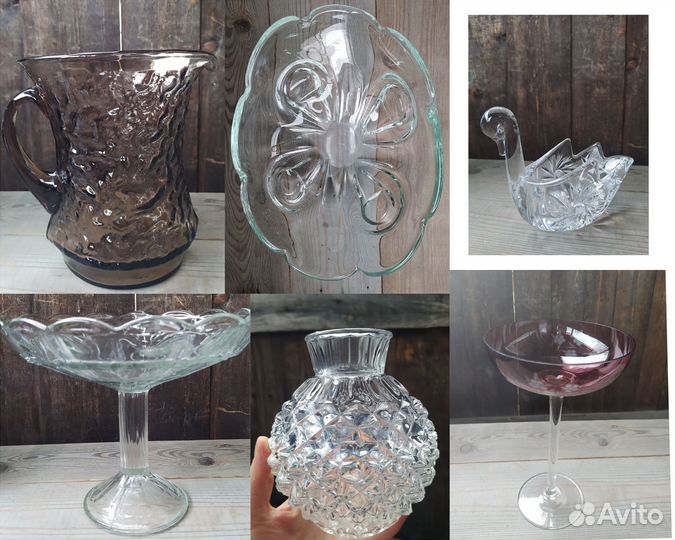 Посуда, вазы стекло хрусталь СССР