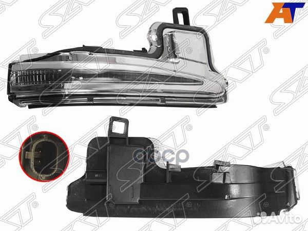 Поворот в зеркало Toyota RAV4 (XA50) 18- / Alphard