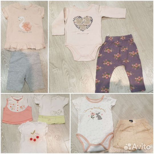 Одежда для девочки пакетом 74 80 размер