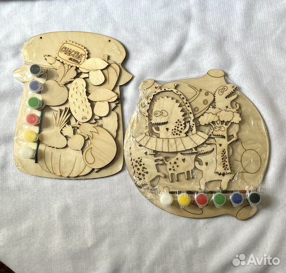 Детский набор для творчества из фанеры