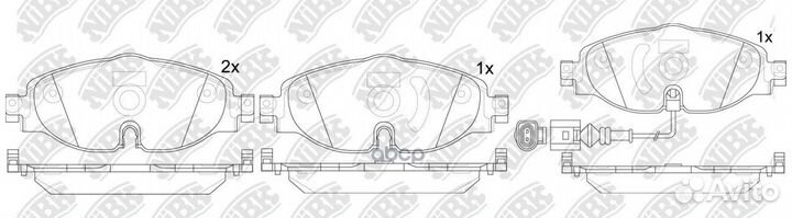 Колодки тормозные дисковые перед skoda octavia