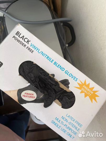 Перчатки нитрил винил одноразовые