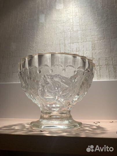 Розетка под варенье /конфетница СССР Хрусталь