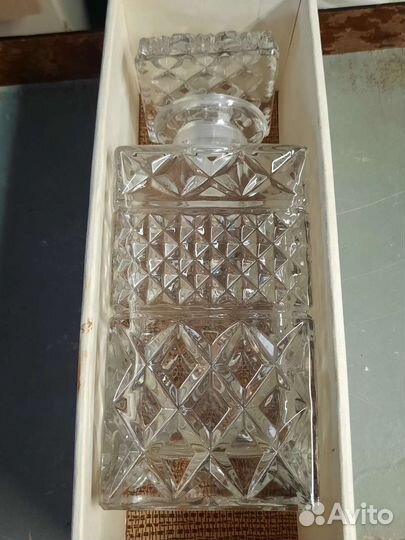 Графин хрустальный СССР Богемия.Новый