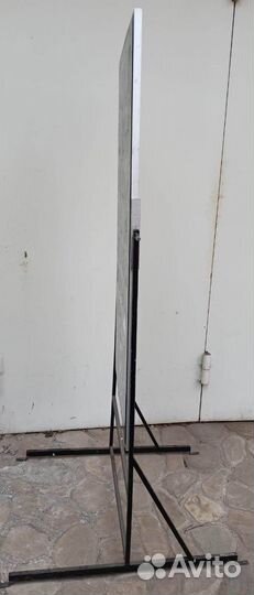 Меловая доска двухсторонняя, штендер 176 х 60 см