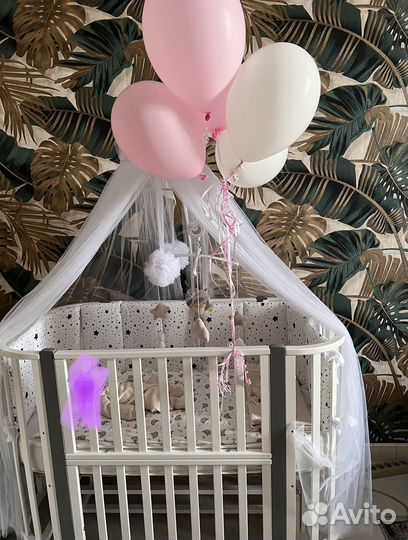 Балдахин в кроватку с держателем