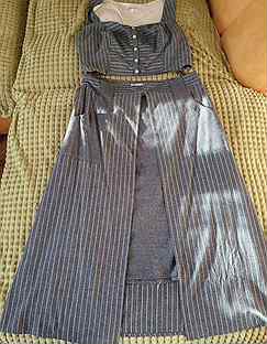 Костюм летний женский юбка и укороченный топ 48 р