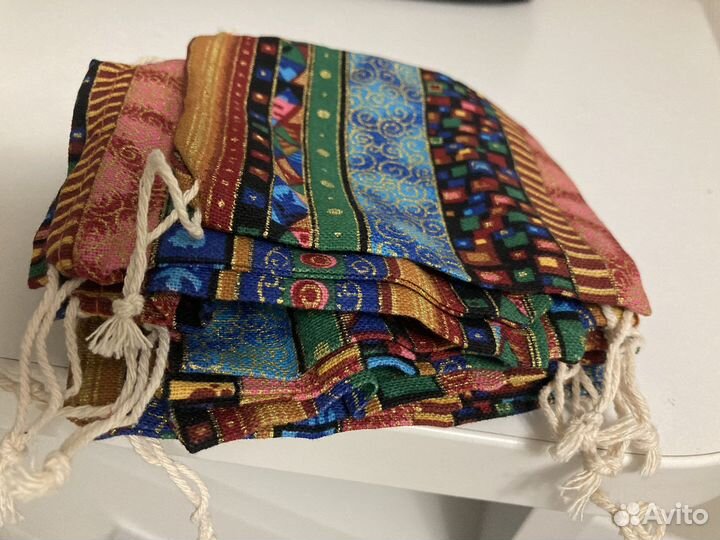 Мешочки подарочные в наборе 10 штук