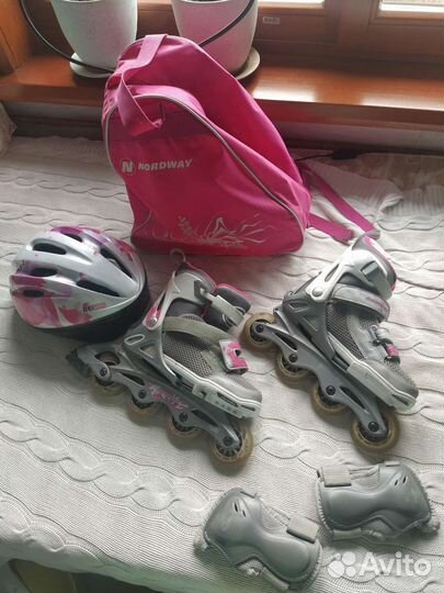 Ролики детские и шлем