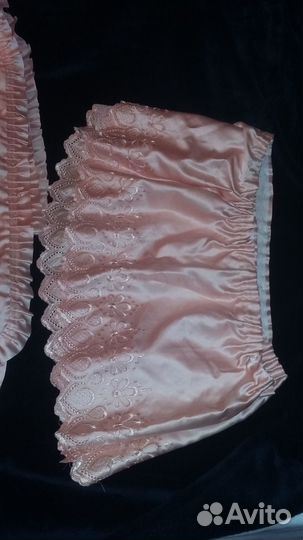 Шторы новые персиковые