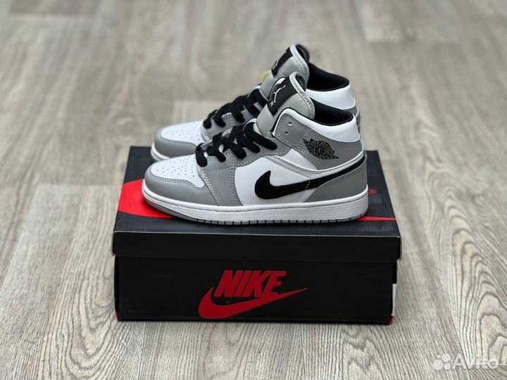 Кроссовки Air Jordan 1 Light Grey (36-45)