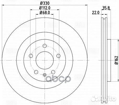 Диск тормозной audi A4/A5 07/A6/A7/A8 10/Q5 з