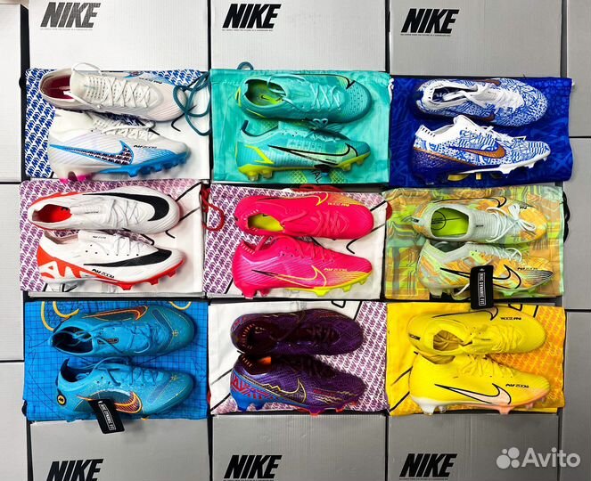 Футбольные бутсы Nike детские 35/36/37/38