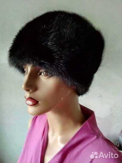 Шапка норковая женская