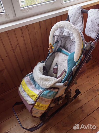 Санки коляска nika